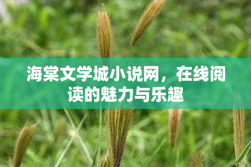 海棠文学城小说网,在线阅读的魅力与乐趣 海棠文学城小说网,在线阅读的魅力与乐趣