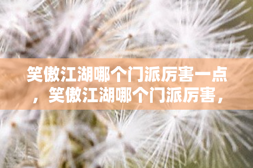 笑傲江湖哪个门派厉害一点，笑傲江湖哪个门派厉害，华山派与日月神教的较量