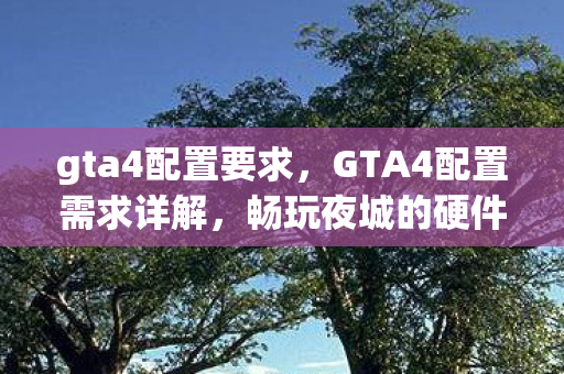 gta4配置要求，GTA4配置需求详解，畅玩夜城的硬件门槛