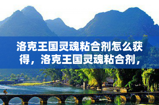 洛克王国灵魂粘合剂怎么获得，洛克王国灵魂粘合剂，探索游戏世界的奇妙连接