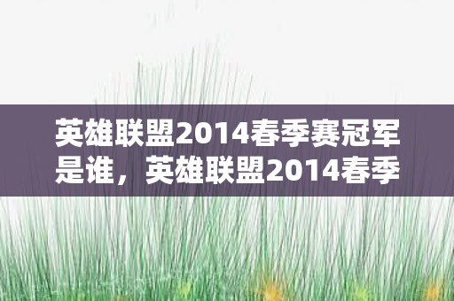 英雄联盟2014春季赛冠军是谁,英雄联盟2014春季赛,电竞盛宴的激情与荣耀 英雄联盟2014春季赛冠军是谁,英雄联盟2014春季赛,电竞盛宴的激情与荣耀