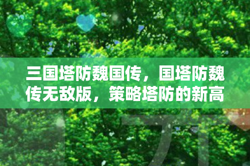 三国塔防魏国传，国塔防魏传无敌版，策略塔防的新高度