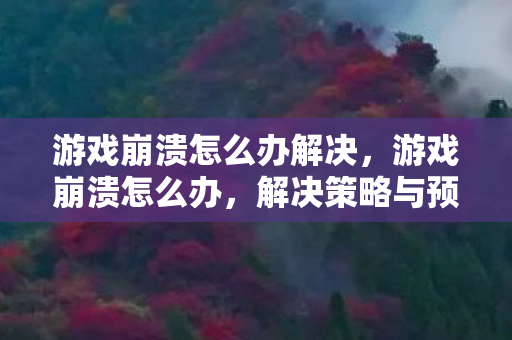 游戏崩溃怎么办解决，游戏崩溃怎么办，解决策略与预防措施