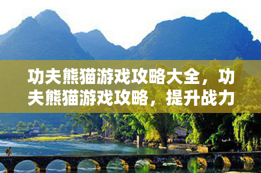 功夫熊猫游戏攻略大全，功夫熊猫游戏攻略，提升战力与技巧解析