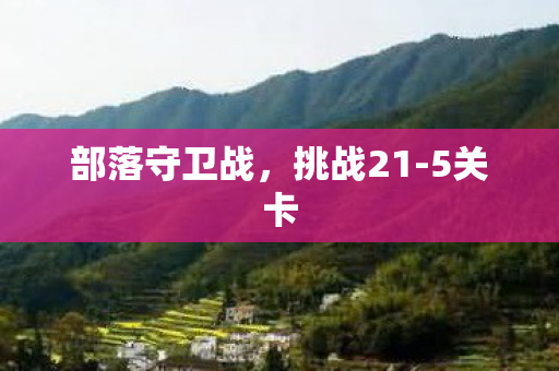部落守卫战，挑战21-5关卡