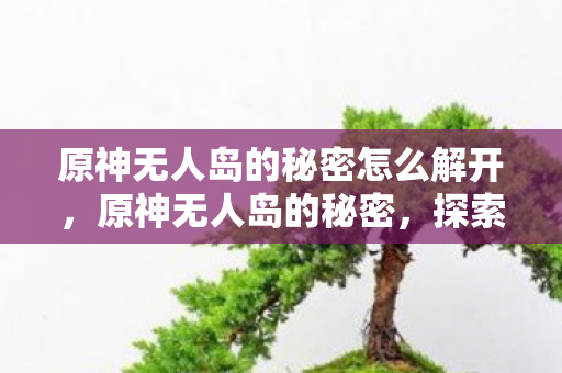 原神无人岛的秘密怎么解开,原神无人岛的秘密,探索未知与奇幻的旅程 原神无人岛的秘密怎么解开,原神无人岛的秘密,探索未知与奇幻的旅程