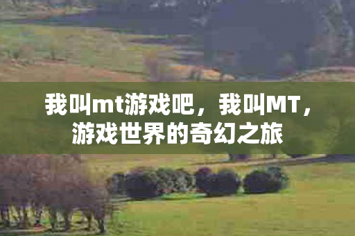 我叫mt游戏吧,我叫MT,游戏世界的奇幻之旅 我叫mt游戏吧,我叫MT,游戏世界的奇幻之旅