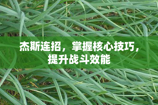 杰斯连招，掌握核心技巧，提升战斗效能