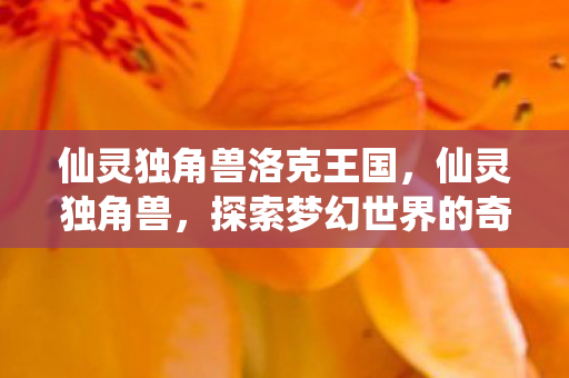 仙灵独角兽洛克王国,仙灵独角兽,探索梦幻世界的奇幻之旅 仙灵独角兽洛克王国,仙灵独角兽,探索梦幻世界的奇幻之旅
