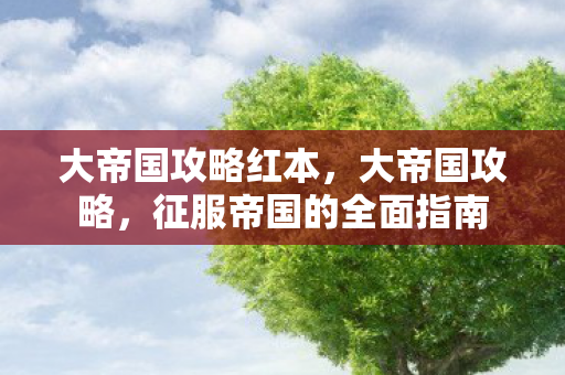 大帝国攻略红本,大帝国攻略,征服帝国的全面指南 大帝国攻略红本,大帝国攻略,征服帝国的全面指南