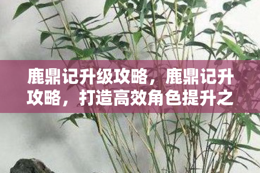 鹿鼎记升级攻略,鹿鼎记升攻略,打造高效角色提升之路 鹿鼎记升级攻略,鹿鼎记升攻略,打造高效角色提升之路