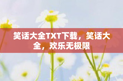 笑话大全TXT下载,笑话大全,欢乐无极限 笑话大全TXT下载,笑话大全,欢乐无极限