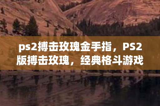 ps2搏击玫瑰金手指,PS2版搏击玫瑰,经典格斗游戏的魅力与回忆 ps2搏击玫瑰金手指,PS2版搏击玫瑰,经典格斗游戏的魅力与回忆