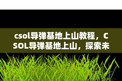 csol导弹基地上山教程，CSOL导弹基地上山，探索未知的挑战与技巧