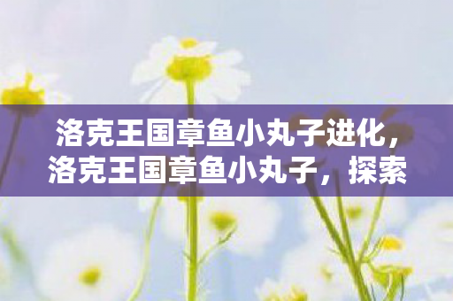 洛克王国章鱼小丸子进化，洛克王国章鱼小丸子，探索王国的奇妙之旅