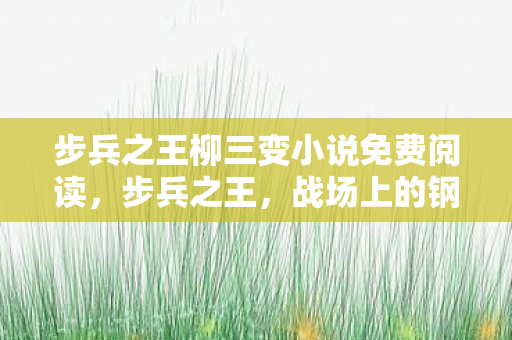 步兵之王柳三变小说免费阅读，步兵之王，战场上的钢铁洪流