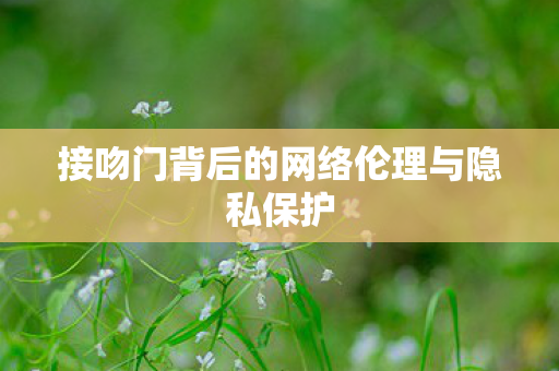 接吻门背后的网络伦理与隐私保护