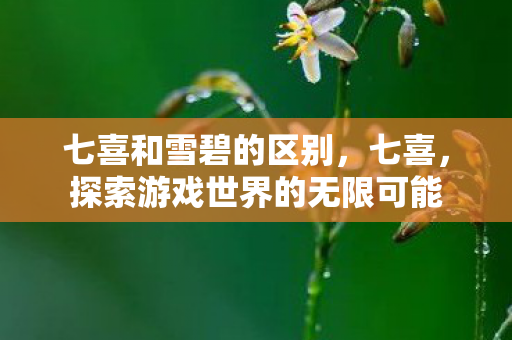 七喜和雪碧的区别，七喜，探索游戏世界的无限可能