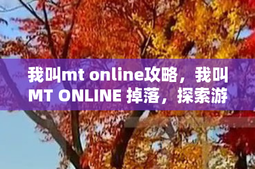 我叫mt online攻略，我叫MT ONLINE 掉落，探索游戏中的珍贵宝藏