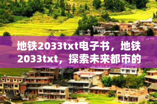 地铁2033txt电子书，地铁2033txt，探索未来都市的黑暗之旅