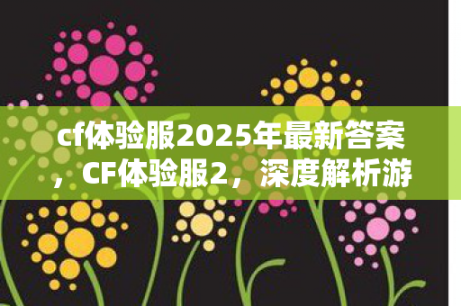 cf体验服2025年最新答案，CF体验服2，深度解析游戏测试的前沿阵地