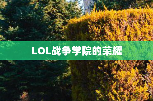 LOL战争学院的荣耀