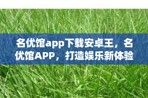 名优馆app下载安卓王，名优馆APP，打造娱乐新体验，引领数字时代潮流
