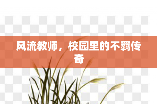 风流教师，校园里的不羁传奇