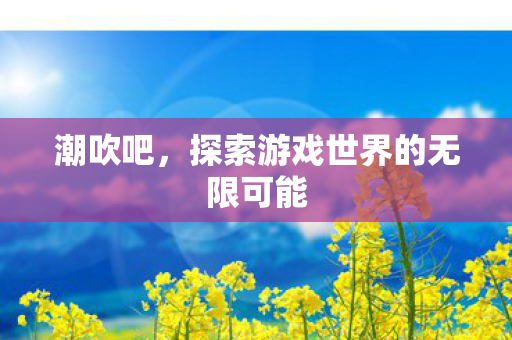 潮吹吧，探索游戏世界的无限可能