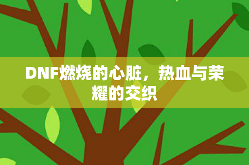 DNF燃烧的心脏，热血与荣耀的交织