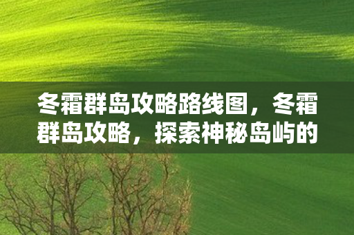 冬霜群岛攻略路线图，冬霜群岛攻略，探索神秘岛屿的奇幻之旅