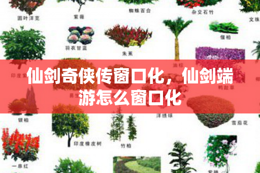 仙剑奇侠传窗口化，仙剑端游怎么窗口化