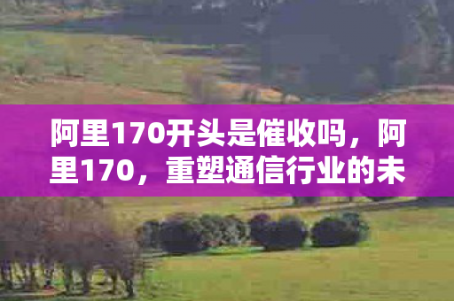 阿里170开头是催收吗,阿里170,重塑通信行业的未来 阿里170开头是催收吗,阿里170,重塑通信行业的未来