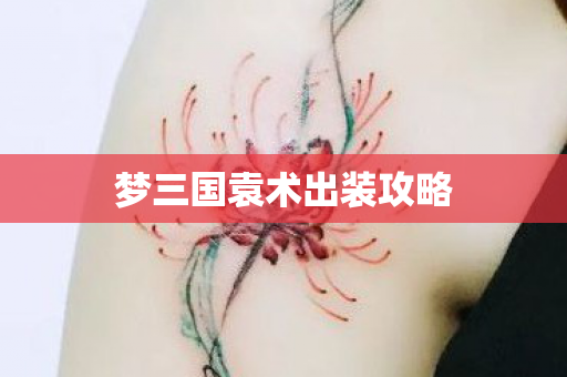 梦三国袁术出装攻略