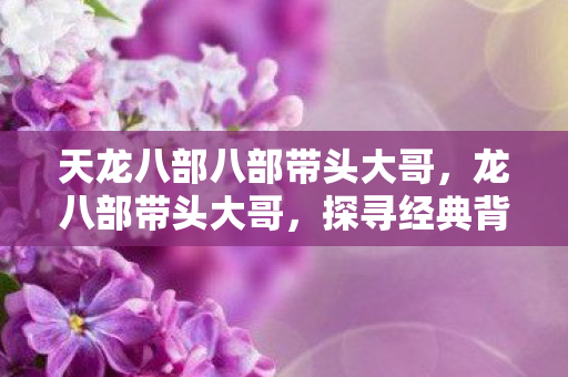 天龙八部八部带头大哥，龙八部带头大哥，探寻经典背后的传奇故事