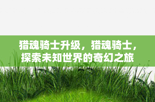 猎魂骑士升级,猎魂骑士,探索未知世界的奇幻之旅 猎魂骑士升级,猎魂骑士,探索未知世界的奇幻之旅