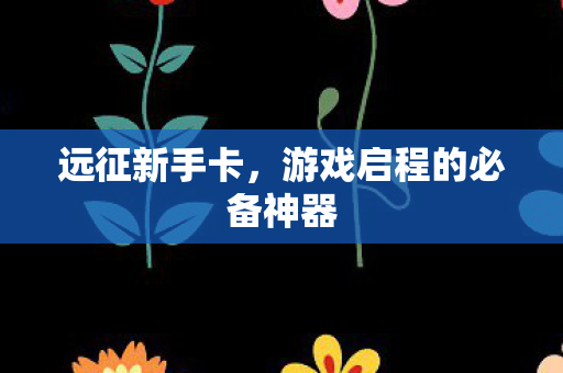 远征新手卡，游戏启程的必备神器