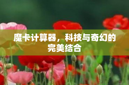 魔卡计算器，科技与奇幻的完美结合