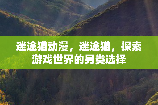 迷途猫动漫,迷途猫,探索游戏世界的另类选择 迷途猫动漫,迷途猫,探索游戏世界的另类选择