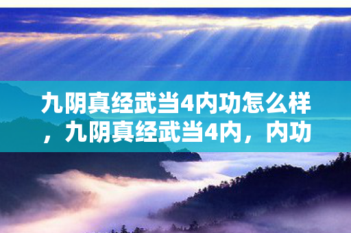 九阴真经武当4内功怎么样，九阴真经武当4内，内功心法解析与实战应用