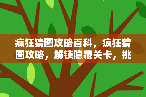 疯狂猜图攻略百科，疯狂猜图攻略，解锁隐藏关卡，挑战你的智慧