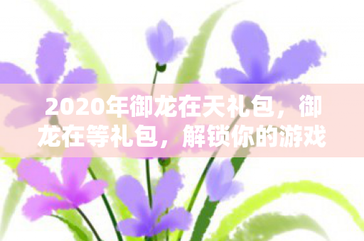 2020年御龙在天礼包，御龙在等礼包，解锁你的游戏新体验