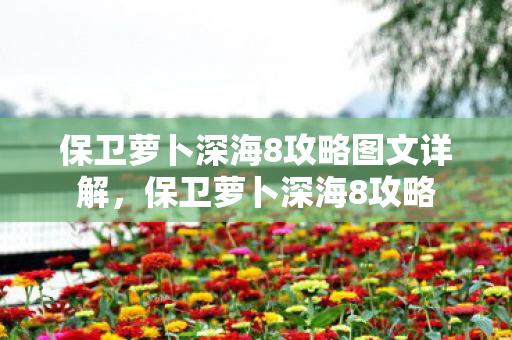 保卫萝卜深海8攻略图文详解，保卫萝卜深海8攻略