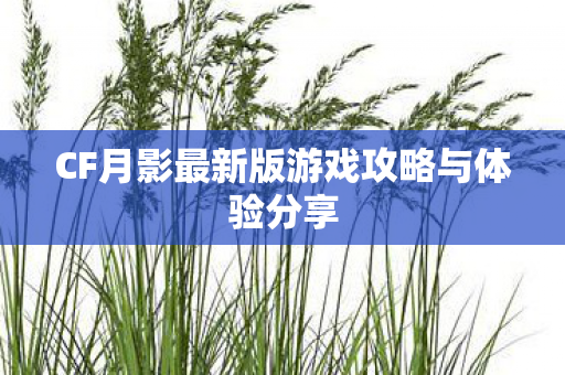 CF月影最新版游戏攻略与体验分享 CF月影最新版游戏攻略与体验分享