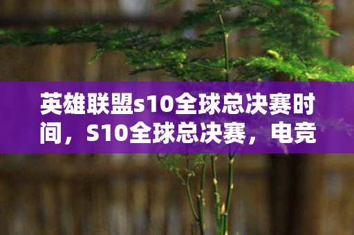 英雄联盟s10全球总决赛时间，S10全球总决赛，电竞盛宴的荣耀与梦想