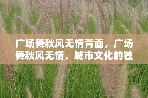 广场舞秋风无情背面,广场舞秋风无情,城市文化的独特风景线 广场舞秋风无情背面,广场舞秋风无情,城市文化的独特风景线