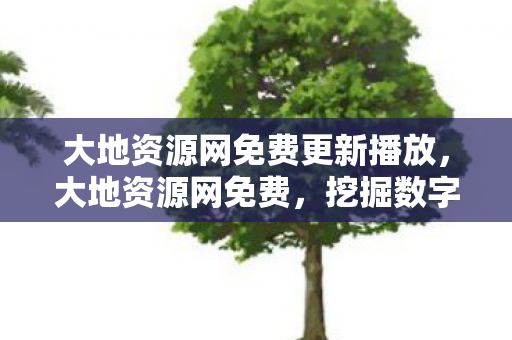 大地资源网免费更新播放，大地资源网免费，挖掘数字时代的宝藏