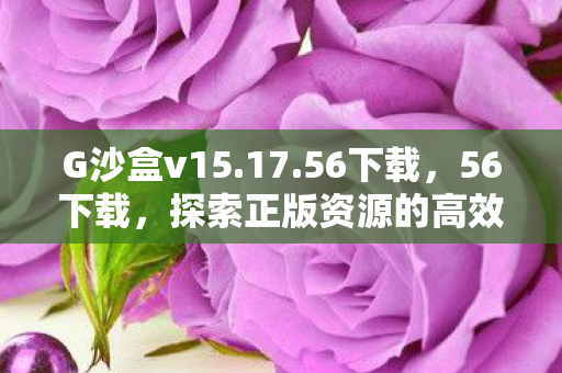 G沙盒v15.17.56下载，56下载，探索正版资源的高效获取之道
