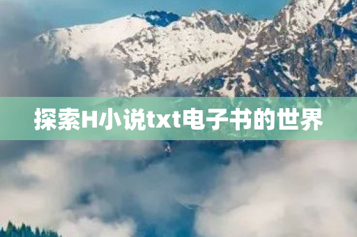 探索H小说txt电子书的世界