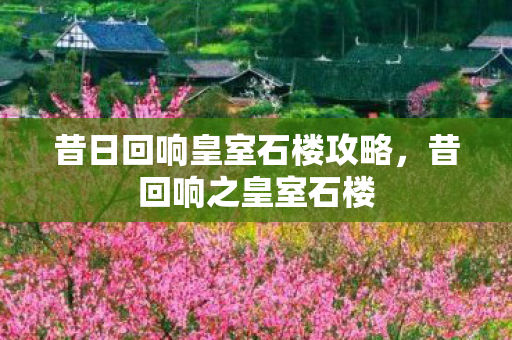 昔日回响皇室石楼攻略，昔回响之皇室石楼